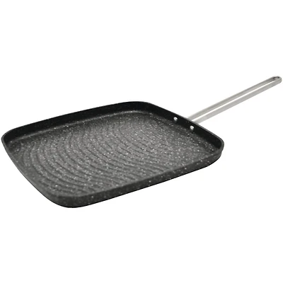 THE ROCK by Starfrit 10" Grill Pan With Stainless Steel Wire Handle
