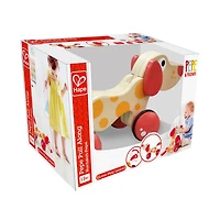 Hape Walk-A-Long Pepe the Puppy Wooden Toddler Pull Toy