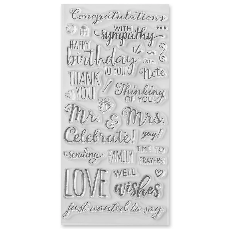 Phrases Clear Stamps by Recollections™