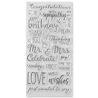 Phrases Clear Stamps by Recollections™