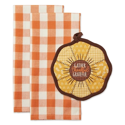 DII® Sunflower Potholder & Dishtowel Gift Set