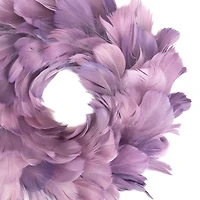 10" Layered Purple Feather Christmas Wreath