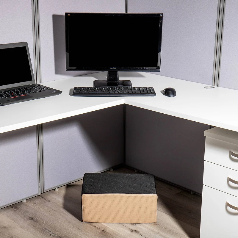 Mind Reader Black Ergonomic Pressure Relief Foot Rest