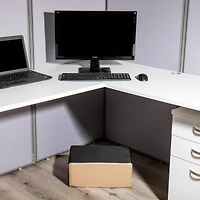 Mind Reader Black Ergonomic Pressure Relief Foot Rest