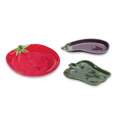 Ceramic Vegetable Plates Set