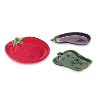Ceramic Vegetable Plates Set