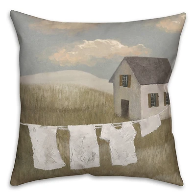 Calming Laundry 18" x 18" Indoor/Outdoor Pillow