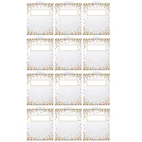 Ashley Productions® 10.5" x 12.5" Hanging Confetti Pattern Storage/Book Bags, 12ct.