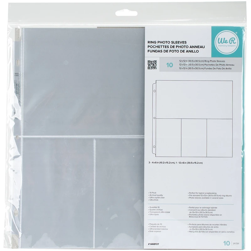 We R Memory Keepers® 12" x 12" Ring Photo Sleeves