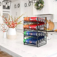 NEX™ 12oz. 20-Can Capacity Black Organizer and Dispenser, 2ct.