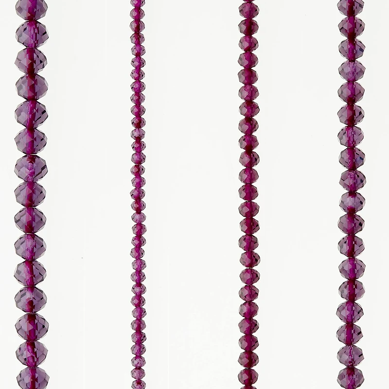 Purple Faceted Glass Round Beads by Bead Landing™
