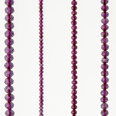 Purple Faceted Glass Round Beads by Bead Landing™