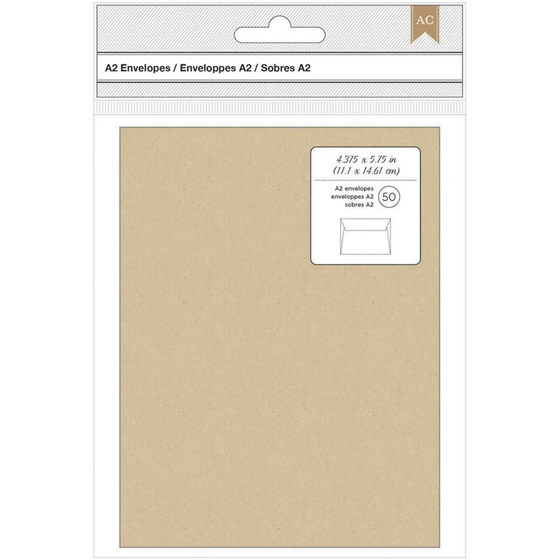 American Crafts™ A2 Kraft Envelopes, 50ct.