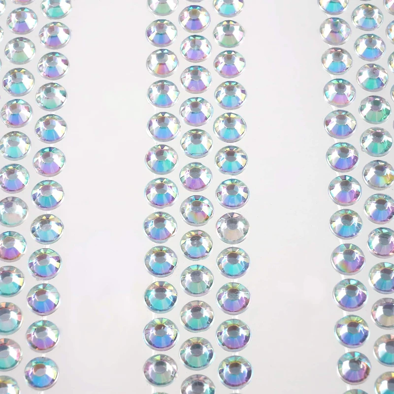 12 Packs: 3 ct. (36 total) Iridescent Clear Rhinestone Borders by Recollections™