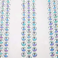12 Packs: 3 ct. (36 total) Iridescent Clear Rhinestone Borders by Recollections™