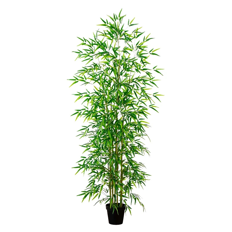 8ft. Potted Green Artificial Bamboo Tree