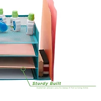 Mind Reader 6-Compartment Desk Organizer