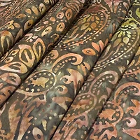 Feldman Premium Indonesian Batik Brown Paisley Fabric
