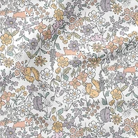 Fabric Editions White Peekaboo Cuties Cotton Fabric