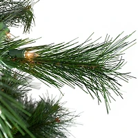 7.5ft. Pre-Lit Real Touch™️ Canyon Pine Artificial Half Wall Christmas Tree, Clear Lights