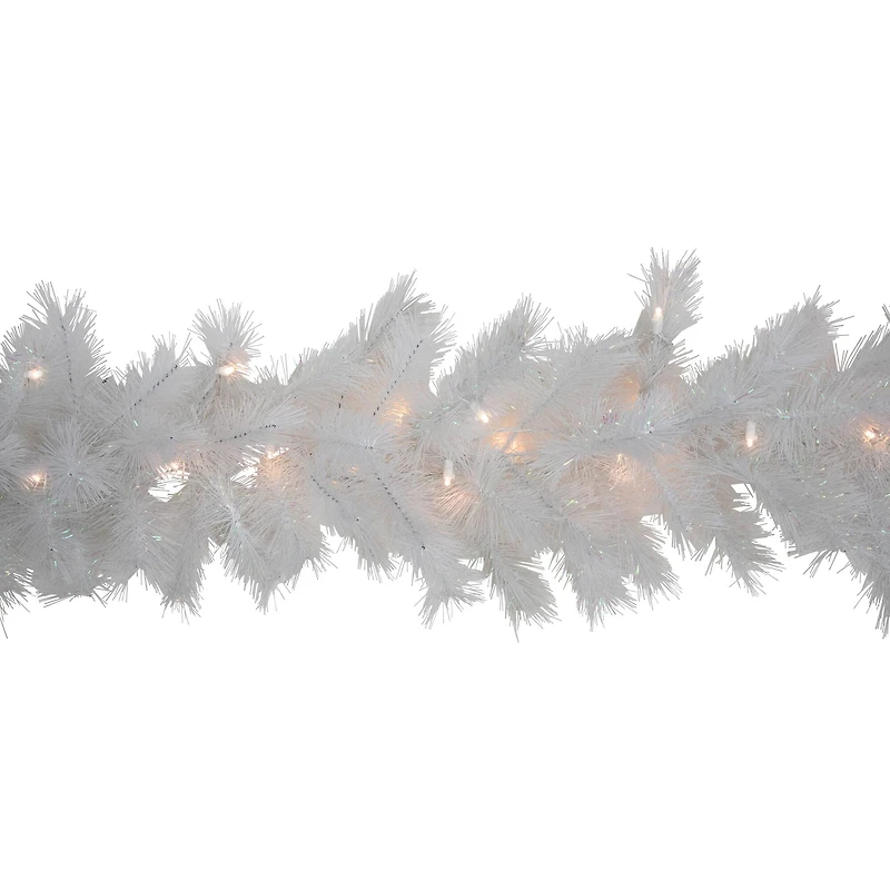 9ft. Warm White LED Artificial Christmas Alaskan Pine Garland