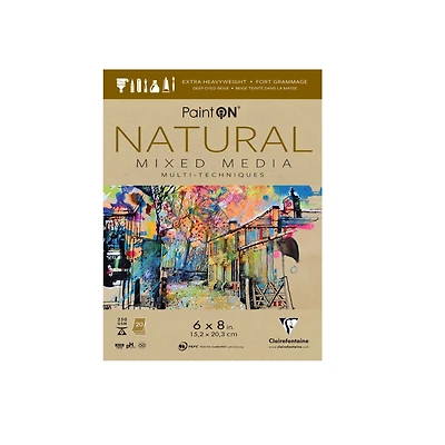 Rhodia® Clairefontaine Paint ON® Deep-Dyed Beige Mixed Media Pad