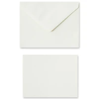 50 Sets of Ivory Flat Cards & Envelopes by Recollections™, 4.25" x 5.5"