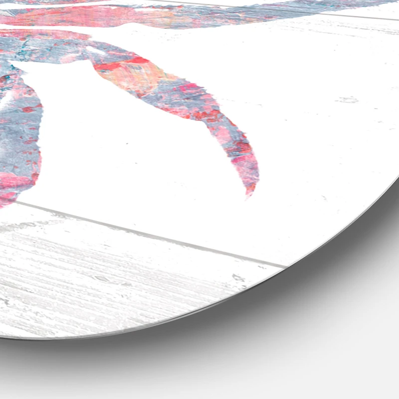 Designart - Pink Crab Ocean Life