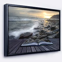 Designart - Open Book to the Evening Sea