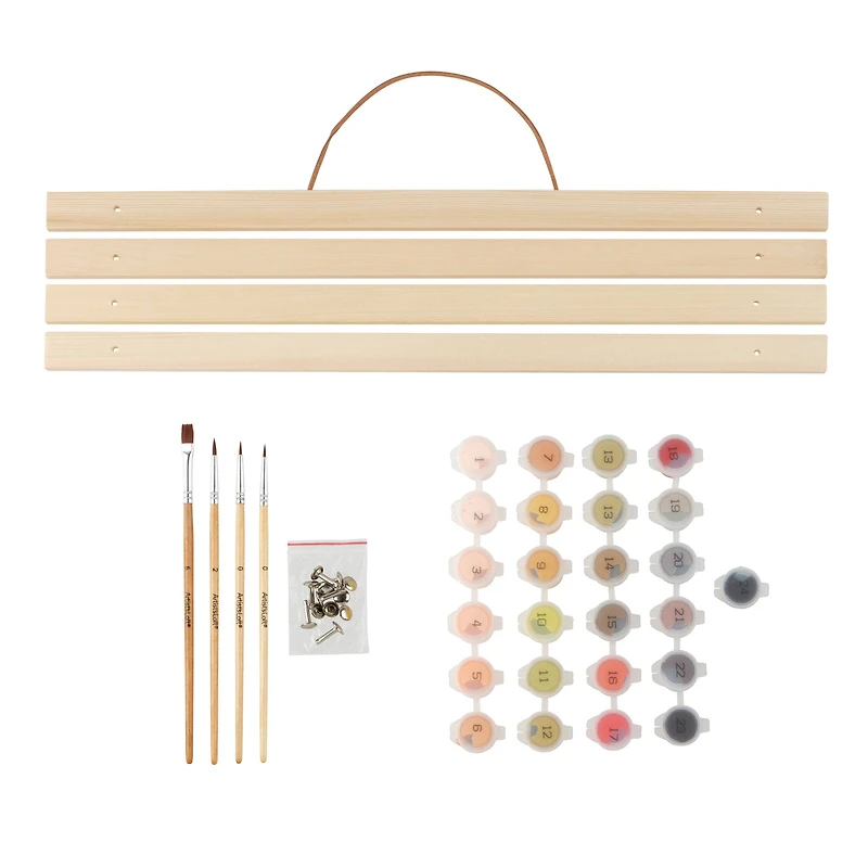 16" x 20" Dance at Bougival Paint-by-Number Kit with Wood Display Hanger by Artist's Loft®