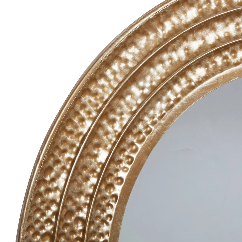 39" Gold Glam Metal Wall Mirror
