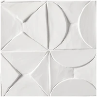 CosmoLiving by Cosmopolitan White Wood Intricately Carved Geometric Wall Decor 40" x 2" x 40"