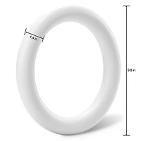 FloraCraft® CraftFōM 10" Extruded Wreath White