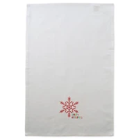 DII® Green Check & White Happy Holidays Dishtowel Set