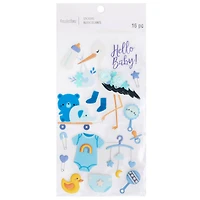 Baby Boy Stork Dimensional Stickers by Recollections™