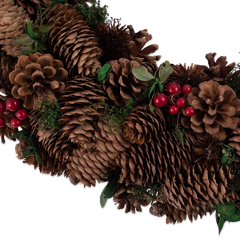 DII® Berry Pinecone Holiday Wreath
