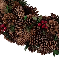 DII® Berry Pinecone Holiday Wreath