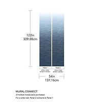 Katie Hunt Blue Ombre Into the Deep Dark Wall Mural