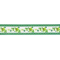 2.5" x 10yd. St. Patrick's Day Shamrock & Hat Wired Spring Craft Ribbon