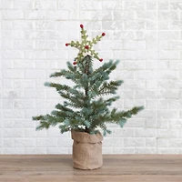 Hello Honey® 8" Handmade Wool Felt Star Tree Topper with Holly Leaves, Berries & Embroidery