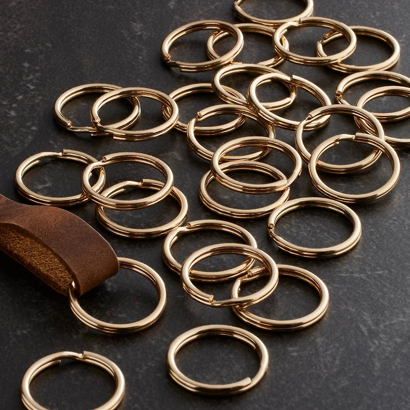 12 Packs: 28 ct. (336 total) 24mm Gold Split Rings by Bead Landing™