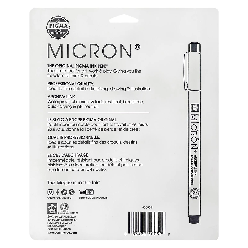 Pigma® Micron™ Fine Line 10 Pen Set