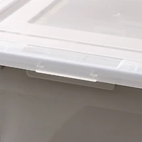 IRIS Gray Snap Tight Plastic Letter & Legal File Organizer Box, 3ct.