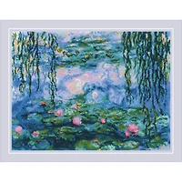 RIOLIS Water Lilies After C. Monet Counted Cross Stitch Kit