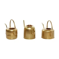 Gold Metal Glam Watering Can Set
