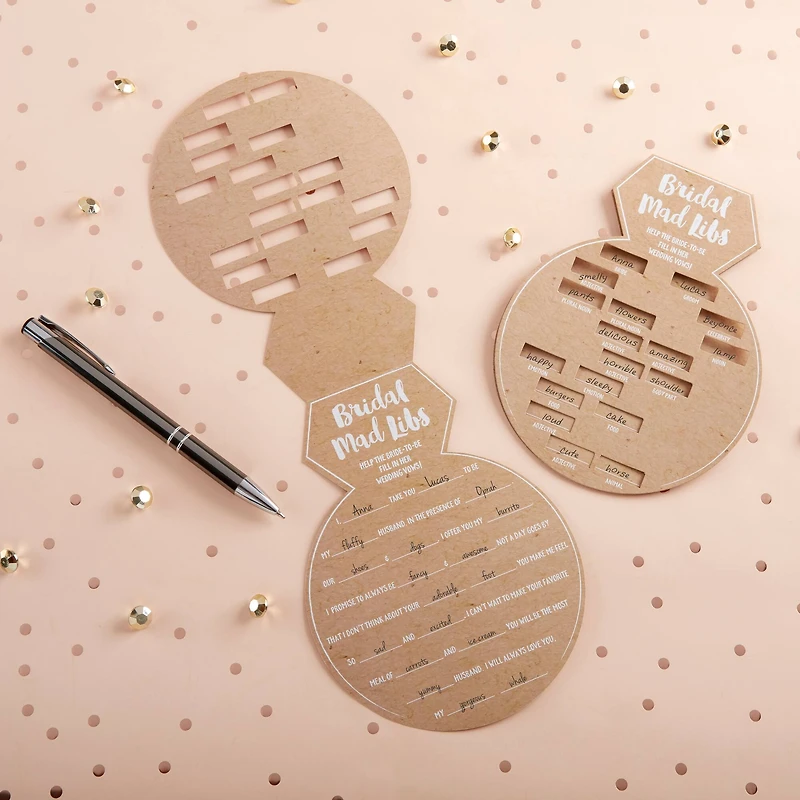 Kate Aspen® Ring Shape Bridal Shower Game Card, 50ct.