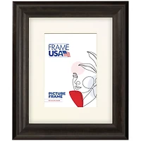 Frame USA Verona Narrow Espresso Single Image Picture Frame with Mat