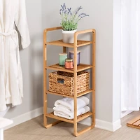 Honey Can Do Bamboo 4-Tier Vertical Bamboo Shelf