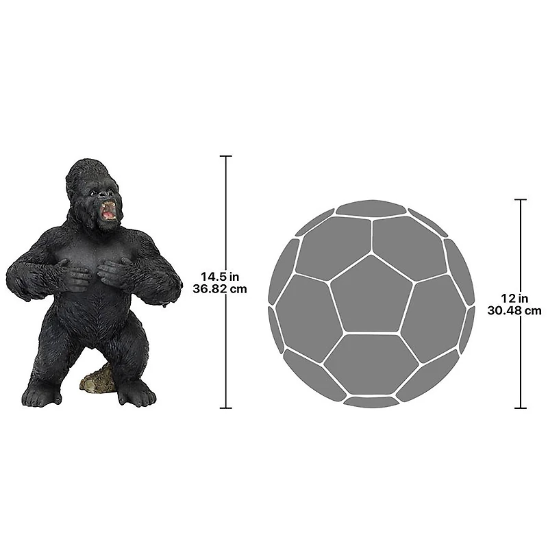 Design Toscano 14.5" Great Ape Monster Jungle Animal Statue
