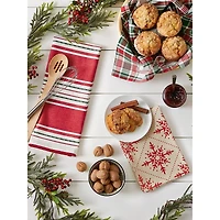 DII® Assorted Scandinavian Snowflakes Dishtowel Set